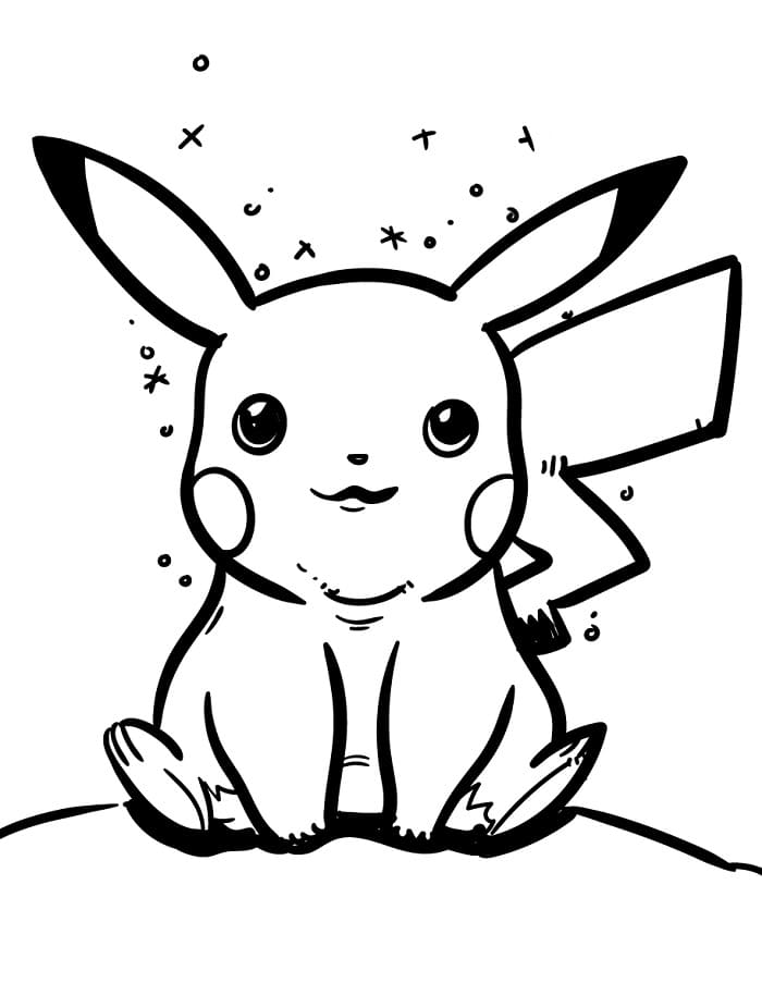 Liebevoller Pikachu ausmalbilder