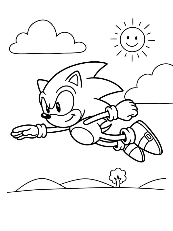 Liebevoller Sonic ausmalbilder