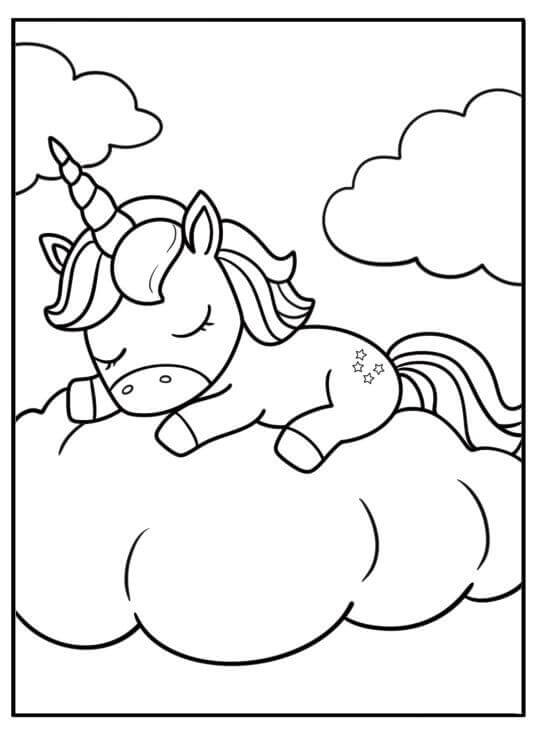 Liebevolles Einhorn ausmalbilder