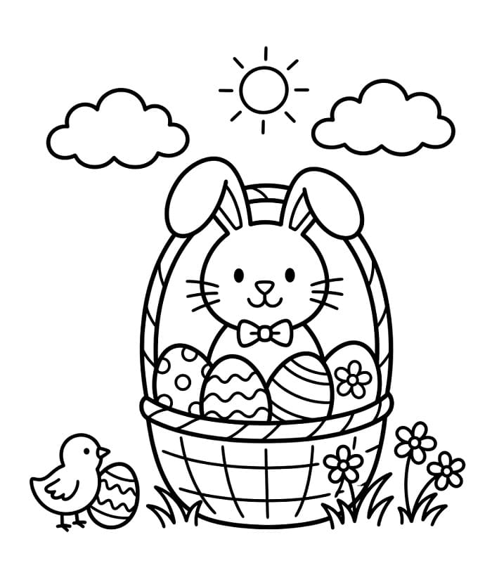 Liebevolles Ostern ausmalbilder