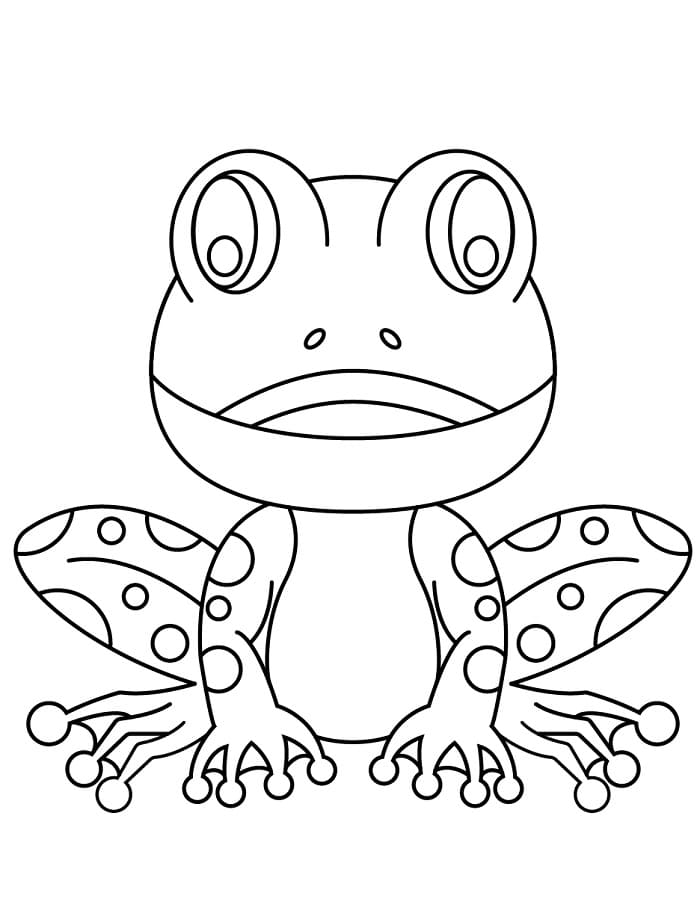 Lieblicher Frosch ausmalbilder