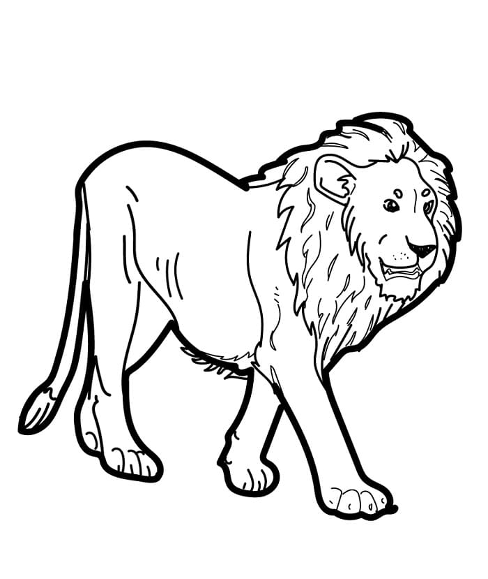 Lieblicher Löwe ausmalbilder