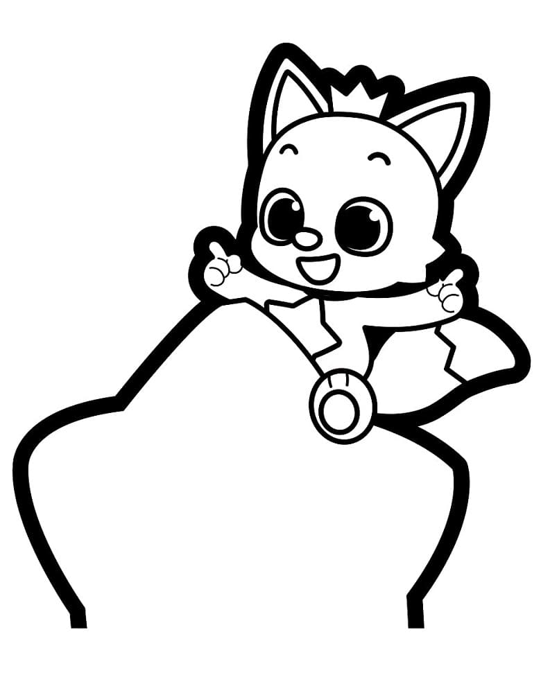 Lieblicher Pinkfong ausmalbilder