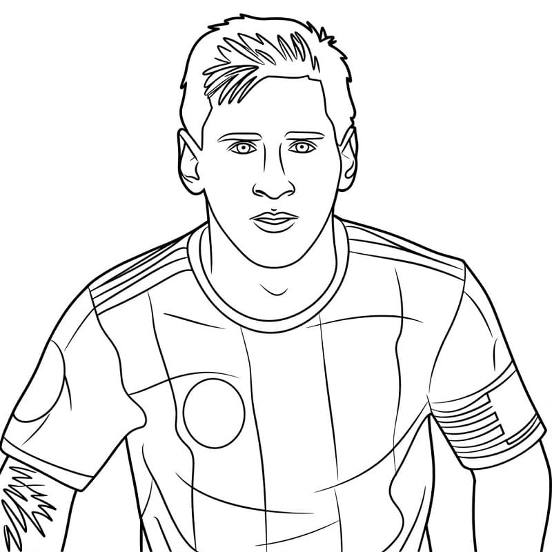 Lionel Messi Druckbar ausmalbilder