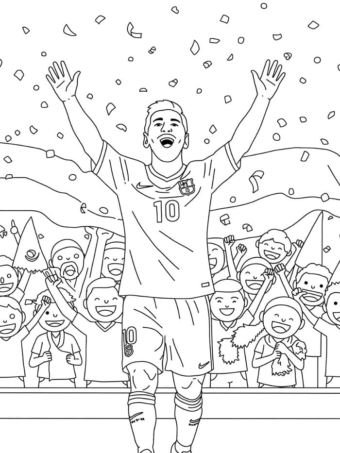 Lionel Messi Für Kinder ausmalbilder