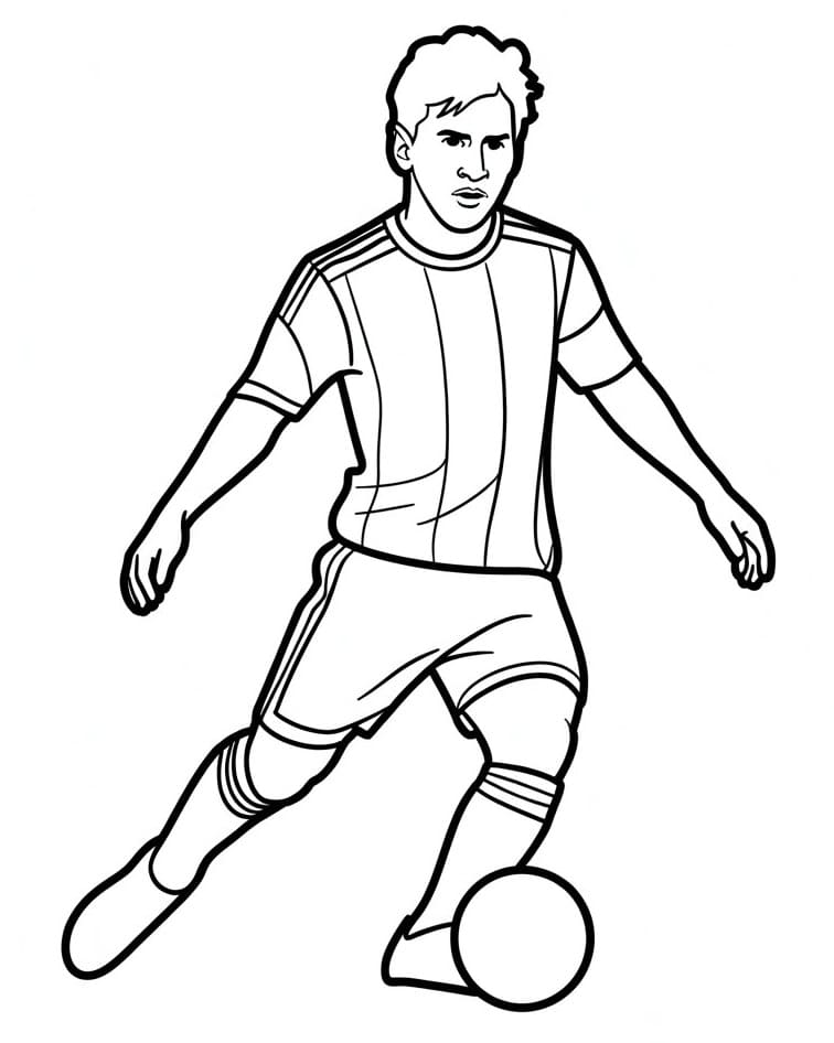 Lionel Messi Fußballspieler ausmalbilder