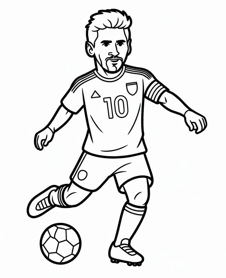 Lionel Messi Kostenlos Für Kinder ausmalbilder