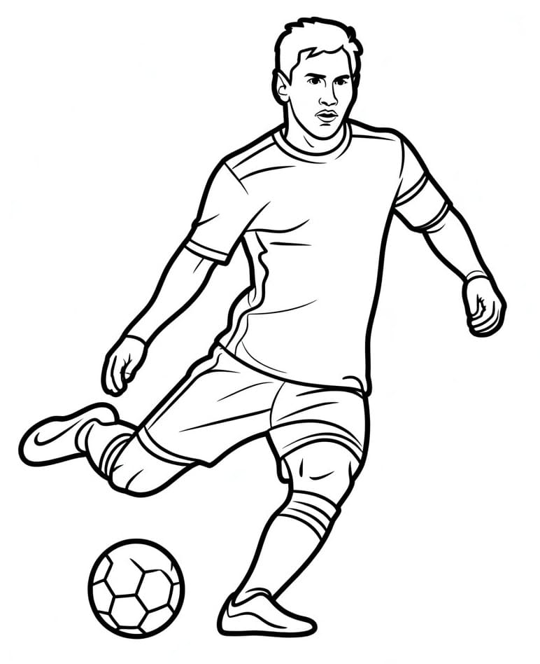 Lionel Messi Kostenlos ausmalbilder