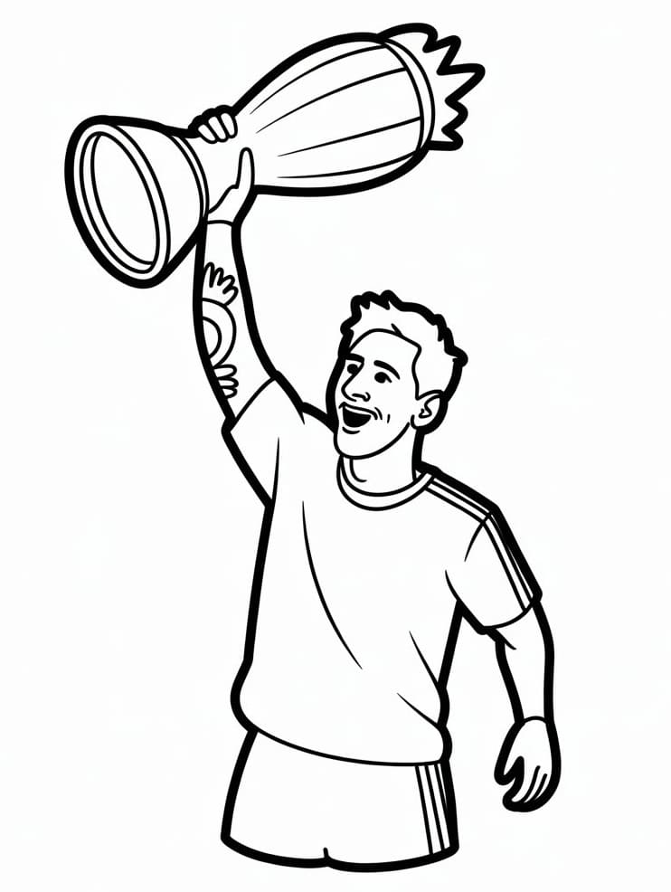 Lionel Messi Spielt Fußball ausmalbilder