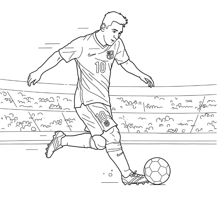 Lionel Messi Zum Drucken ausmalbilder