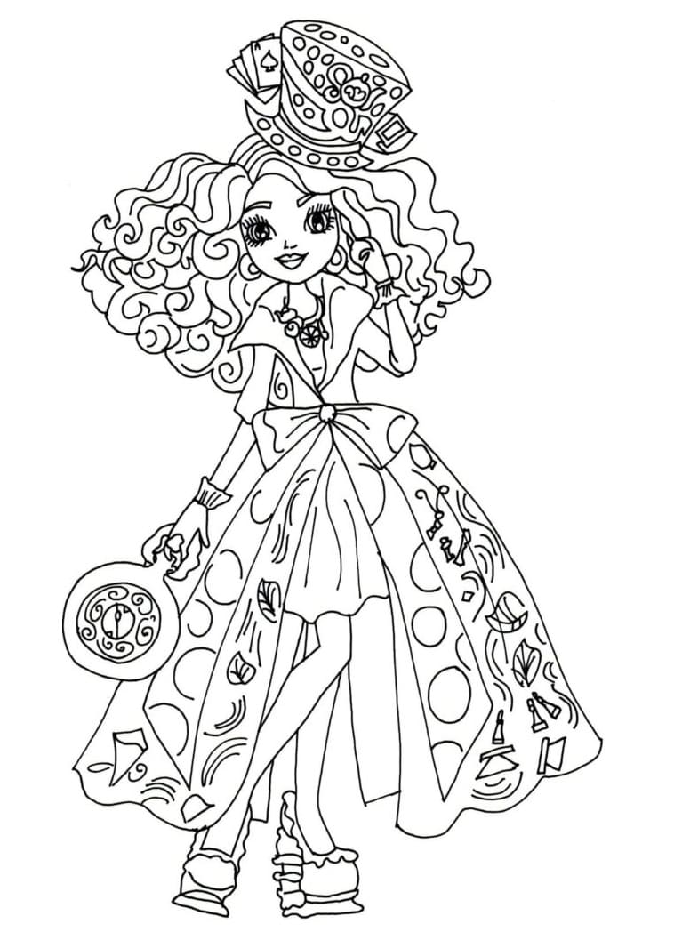 Lizzie Hearts ausmalbilder