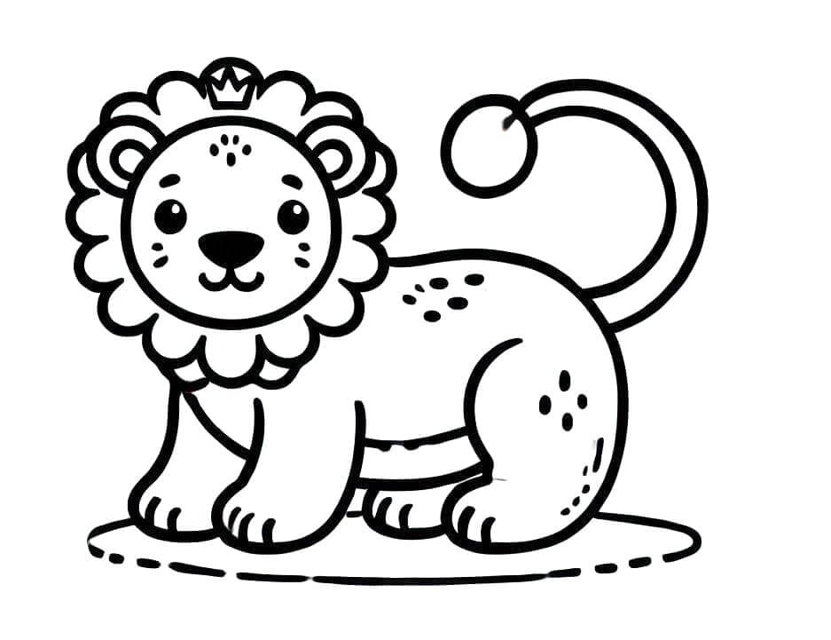 Löwe Druckbares Bild ausmalbilder