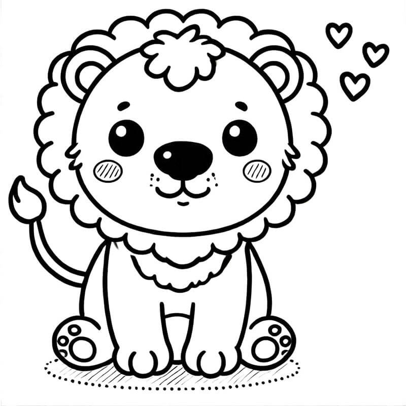 Löwe Für Kinder Gratis ausmalbilder