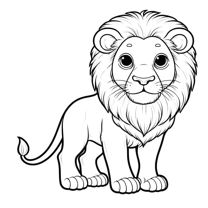 Löwe Gratis ausmalbilder