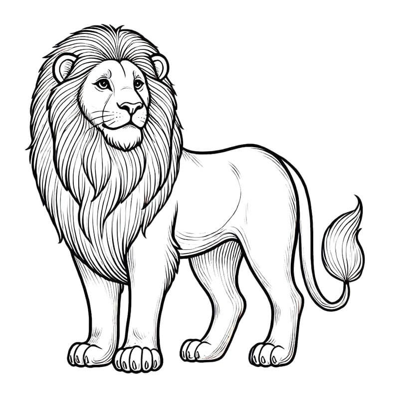 Löwe Kostenlos Für Kinder ausmalbilder