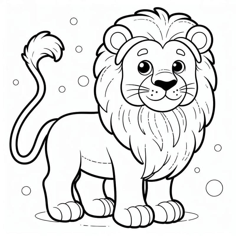Löwe Kostenlos ausmalbilder