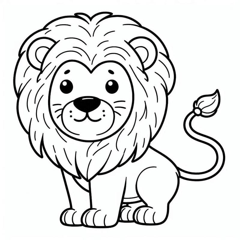 Löwe ausmalbilder