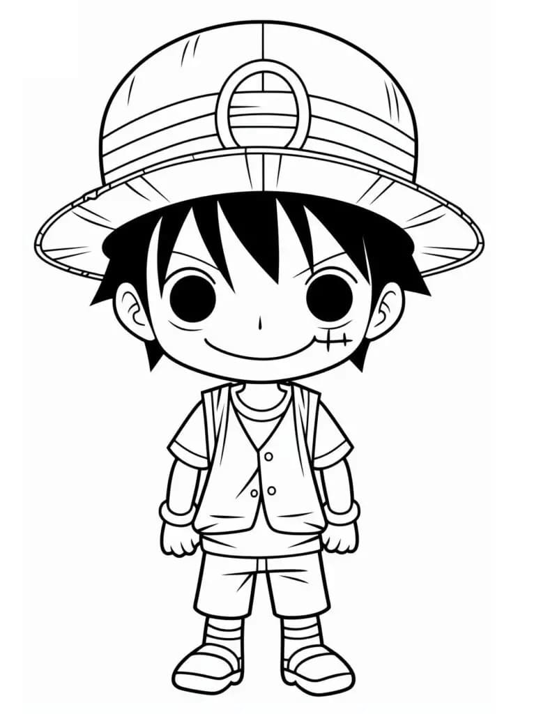 Luffy für 6-jährige Kinder ausmalbilder
