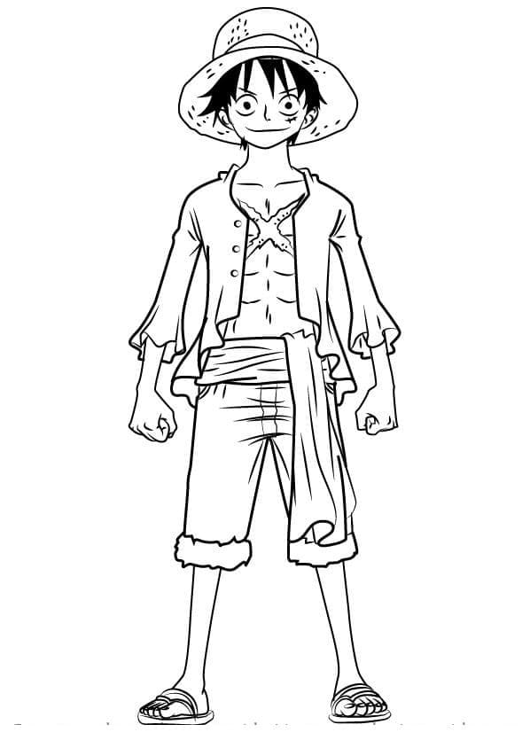 Luffy zum Drucken ausmalbilder