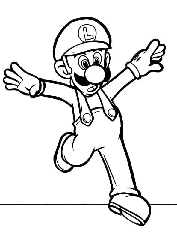 Luigi Bild Kostenlos ausmalbilder