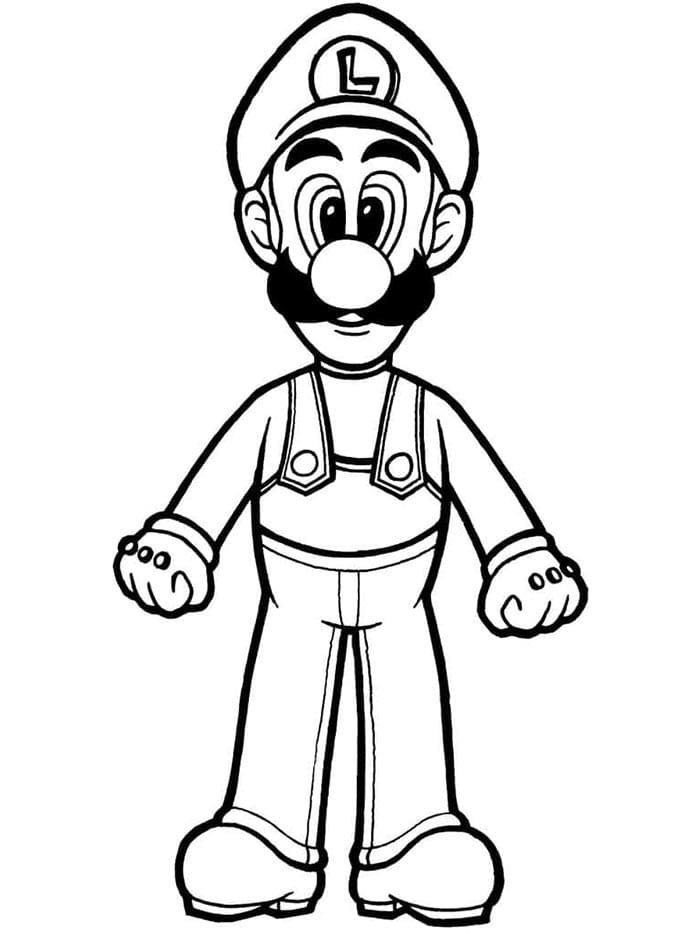 Luigi Bild ausmalbilder