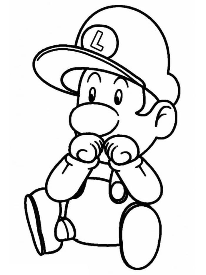 Luigi Für 1-Jährige Kinder ausmalbilder