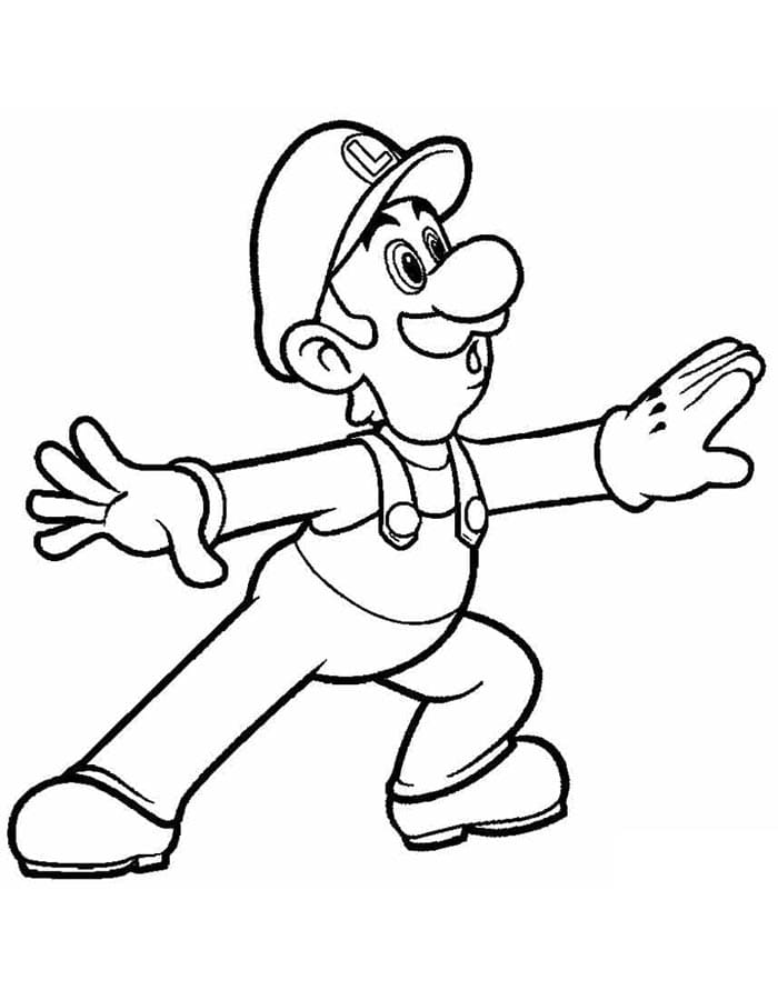 Luigi Für 3-Jährige Kinder ausmalbilder