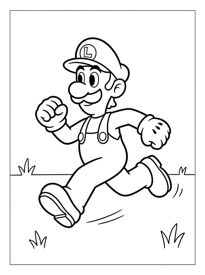 Luigi Vom Mario Spiel ausmalbilder