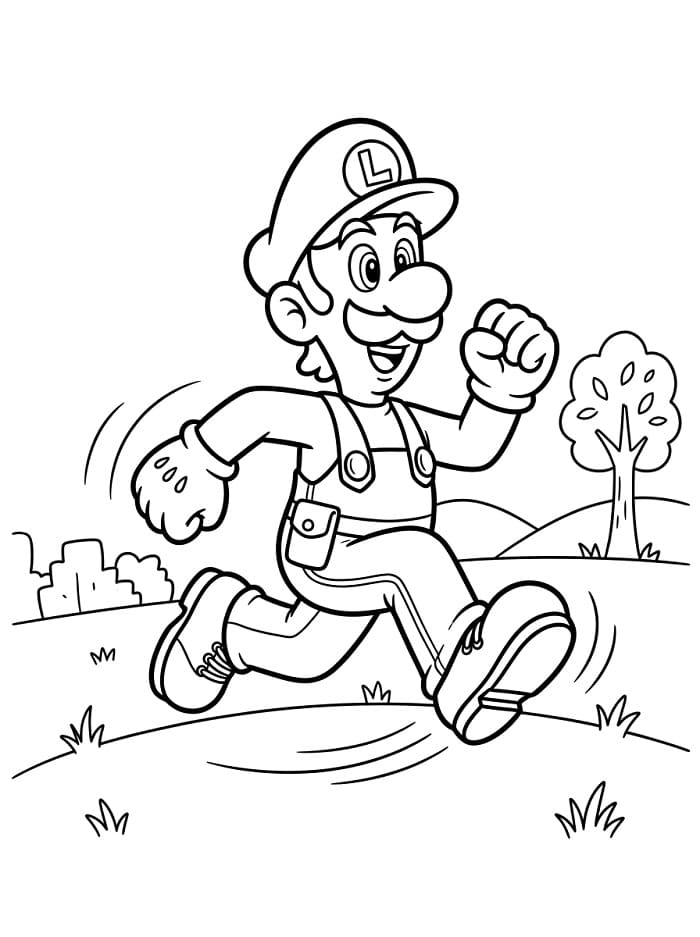 Luigi Von Mario ausmalbilder