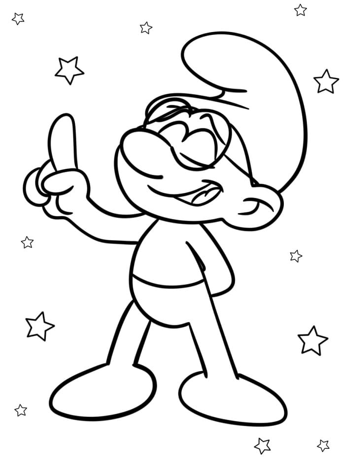 Lustige Die Schlümpfe ausmalbilder