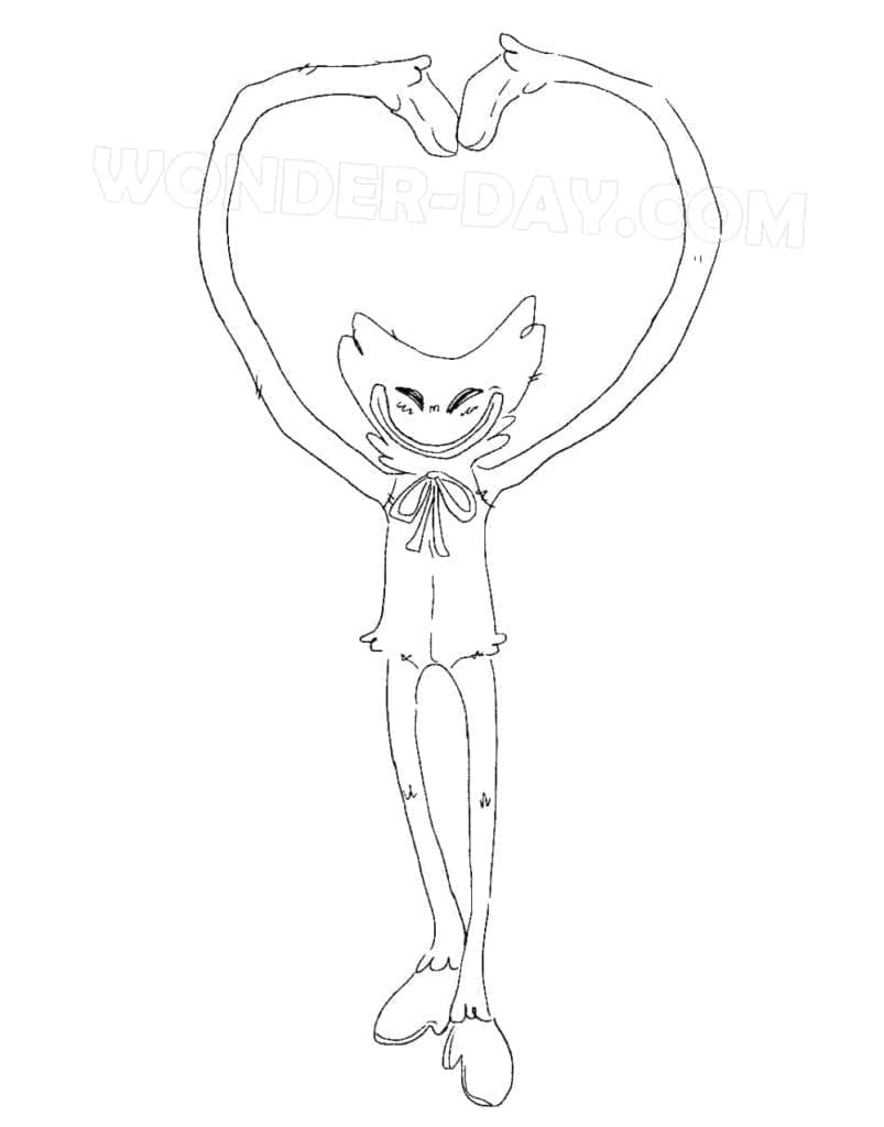 Lustiger Huggy Wuggy ausmalbilder