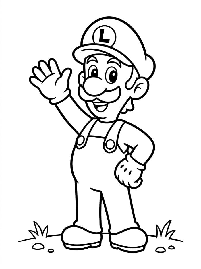 Lustiger Luigi ausmalbilder