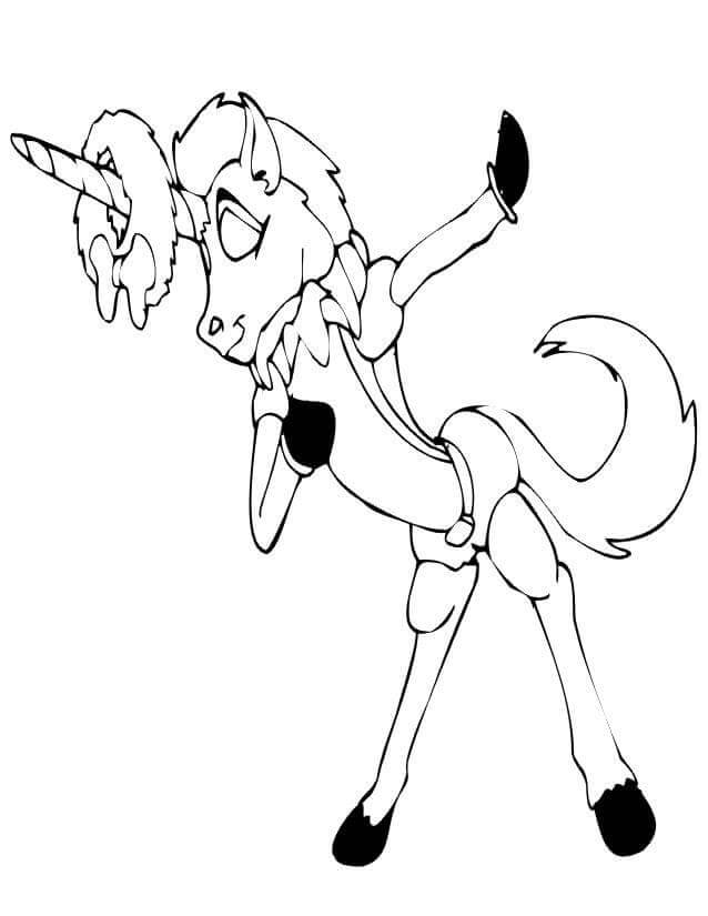 Lustiges Einhorn ausmalbilder