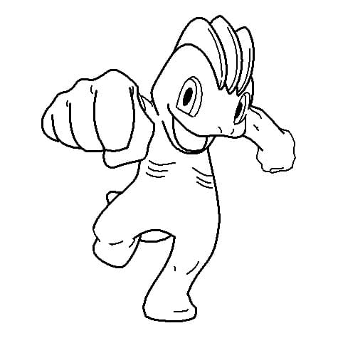 Machop Pokemon ausmalbilder