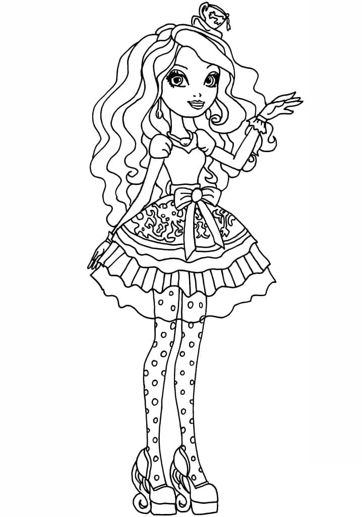 Madeline Hatter dal Ever After High ausmalbilder
