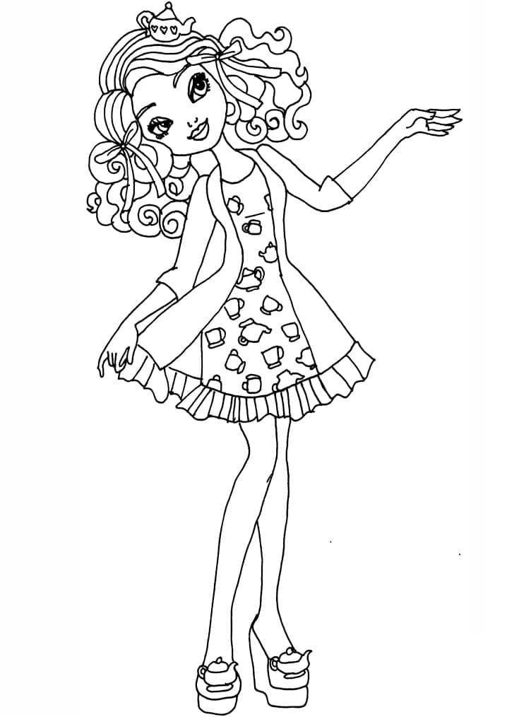 Madeline Hatter di Ever After High ausmalbilder