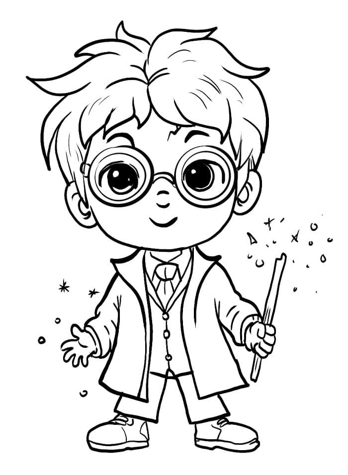 Magischer Harry Potter ausmalbilder