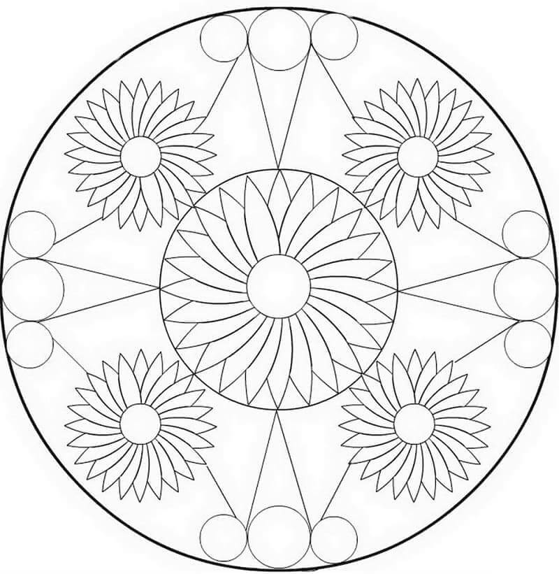 Mandala Gratisbild ausmalbilder