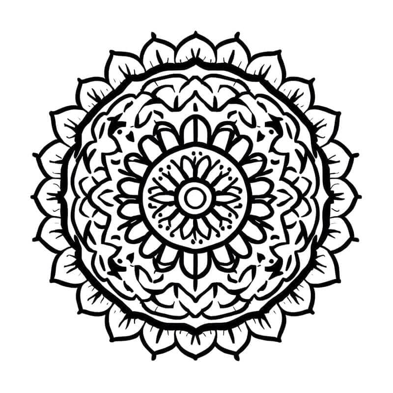 Mandala druckfertig ausmalbilder