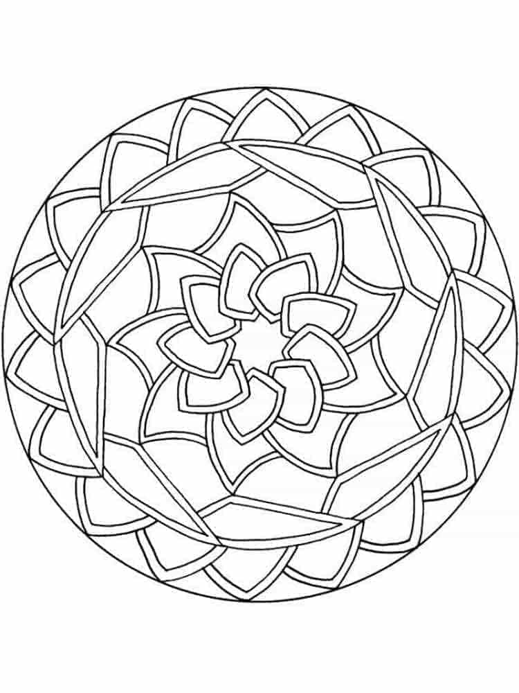 Mandala für 1-jährige Kinder ausmalbilder