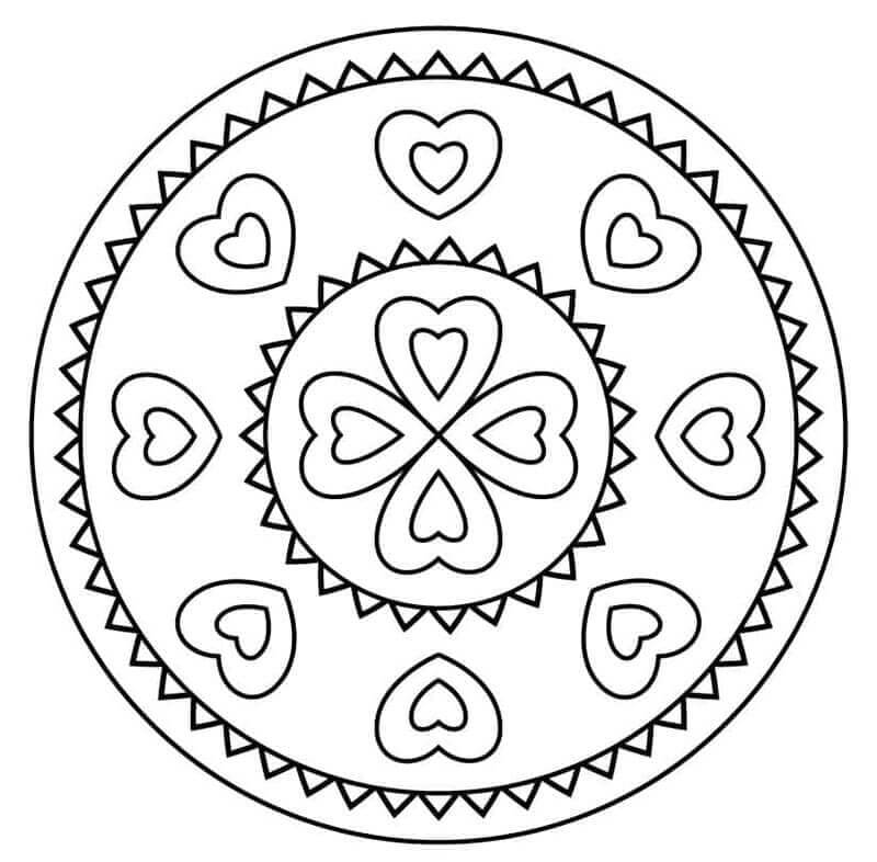 Mandala für 3-jährige Kinder ausmalbilder