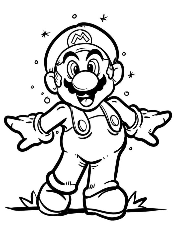 Mario Für Kinder ausmalbilder