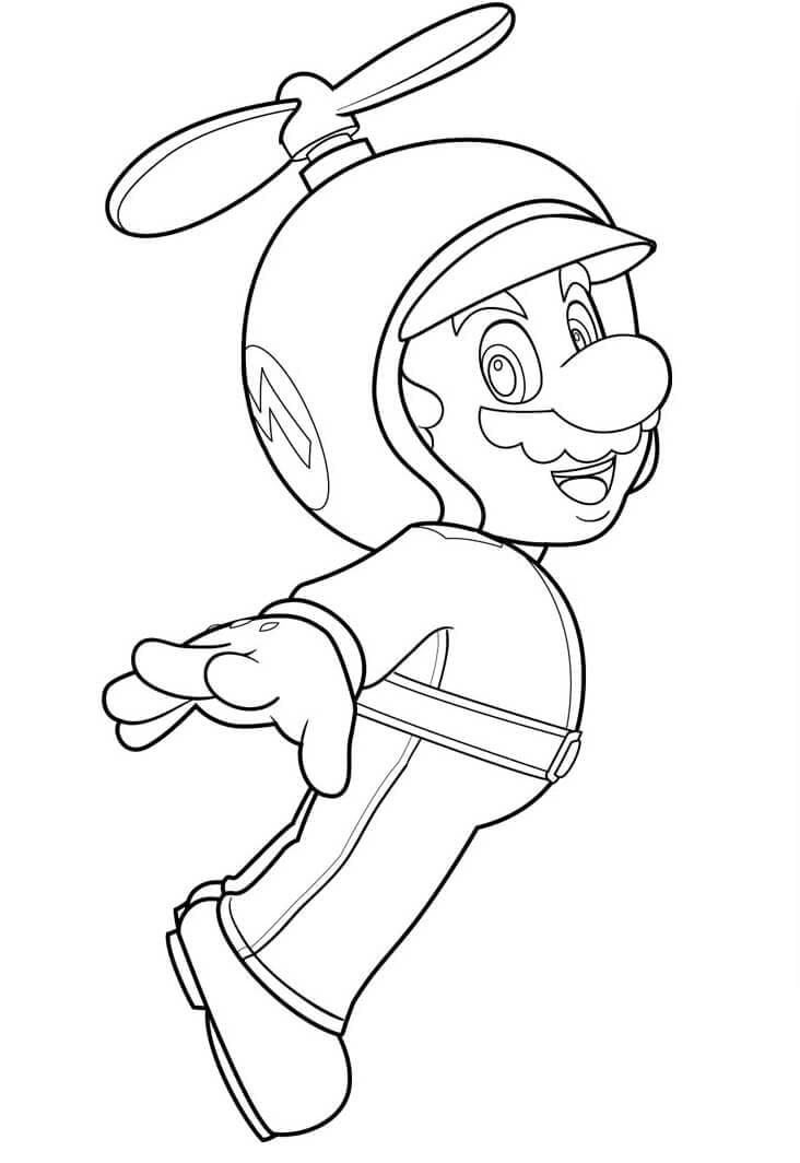 Mario Gratis ausmalbilder