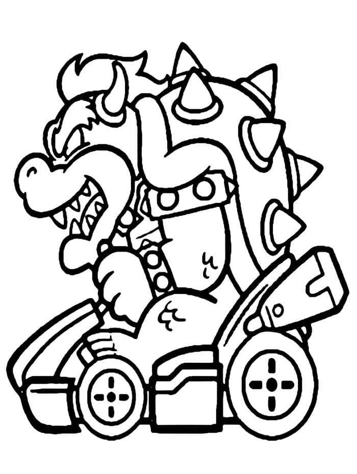 Mario Kart Druckbar ausmalbilder