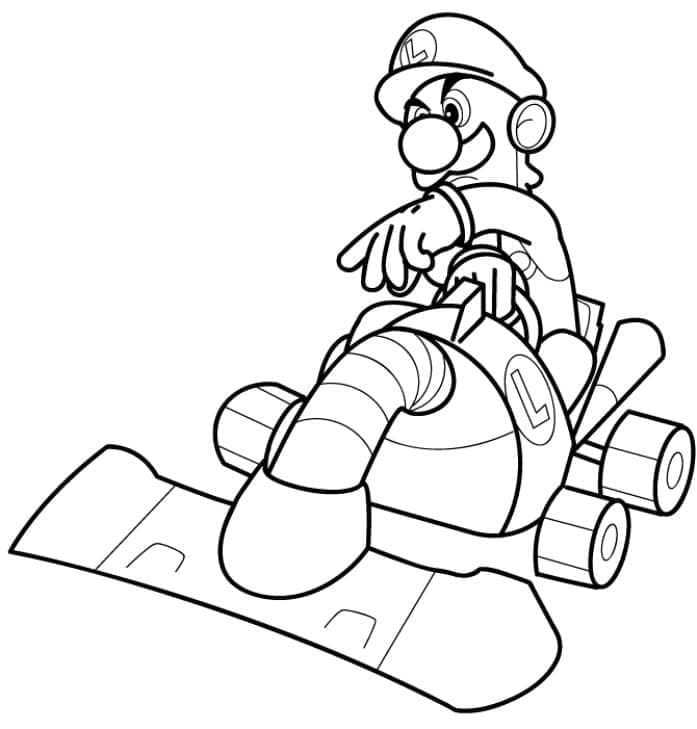Mario Kart Druckbares Bild ausmalbilder