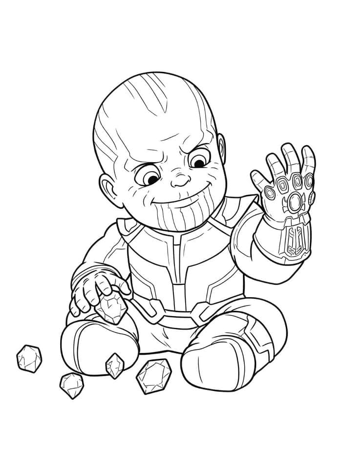 Marvel Bösewicht Thanos ausmalbilder