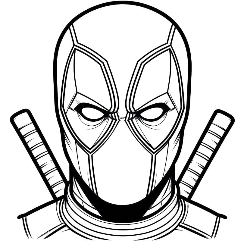 Marvel Superheld Deadpool ausmalbilder