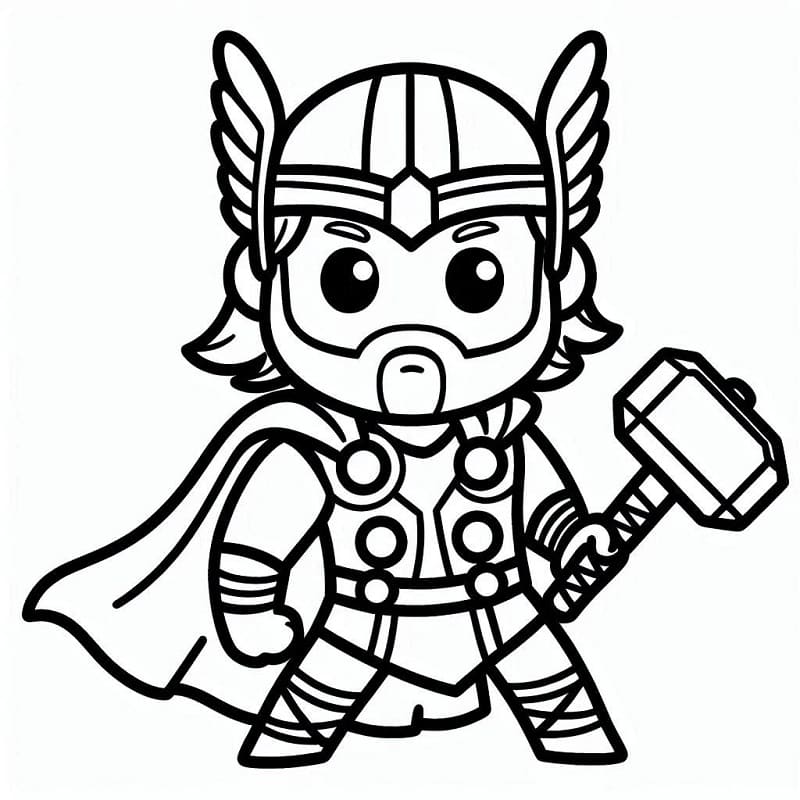 Marvel Superheld Thor ausmalbilder