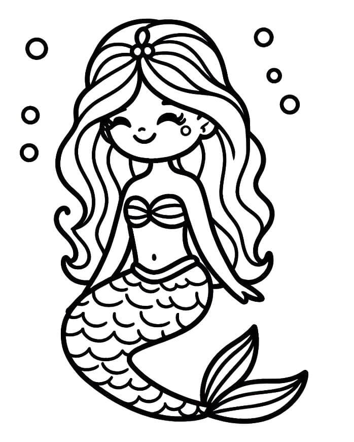 Meerjungfrau Bild Frei ausmalbilder