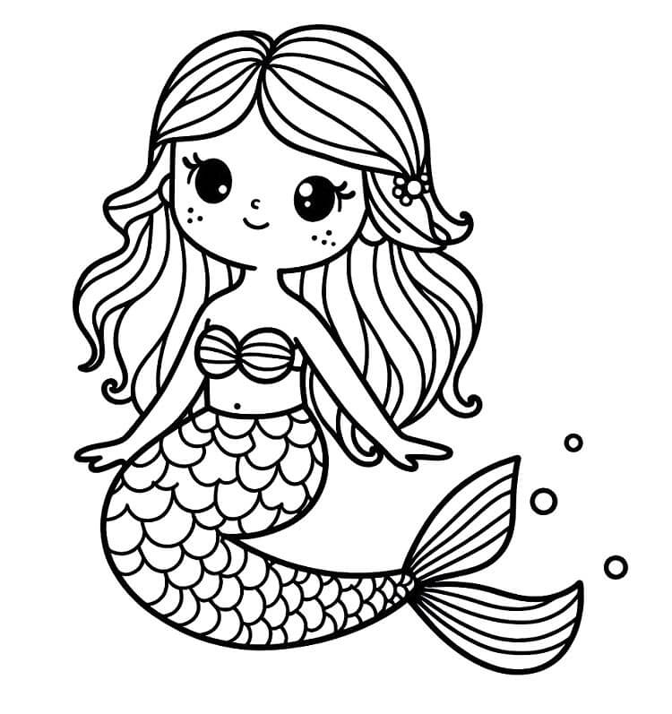 Meerjungfrau Für Kinder ausmalbilder